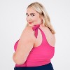 Calypsa Women's One Shoulder Layla Crop Swim Top WIth Built In Bra - 3 of 4