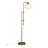 Hampton & Thyme Height-Adjustable Floor Lamp with Glass Shade - image 3 of 4