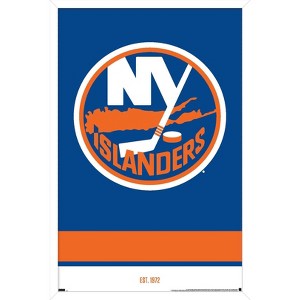 Trends International NHL New York Islanders - Logo 21 Framed Wall Poster Prints - 1 of 4