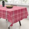Avenie Pink Plaid Tablecloth -Deny Designs - 3 of 3