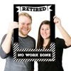 Big Dot of Happiness Happy Retirement - Retirement Party Selfie Photo Booth Picture Frame & Props - Printed on Sturdy Material - 3 of 4