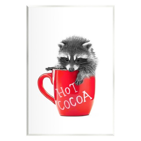 Stupell Industries Raccoon in Cocoa Mug, 10'' x 15'' - image 1 of 4