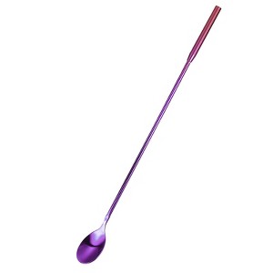 Unique Bargains Stainless Steel Reusable Long Handle Cocktail Coffee Mixing Spoon - 1 of 4