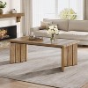 Tribesigns Tribesigns Rectangle Coffee Table, 47-Inch Farmhouse Center Table for Living Room, Walnut Wood Finish,Walnut - 4 of 4