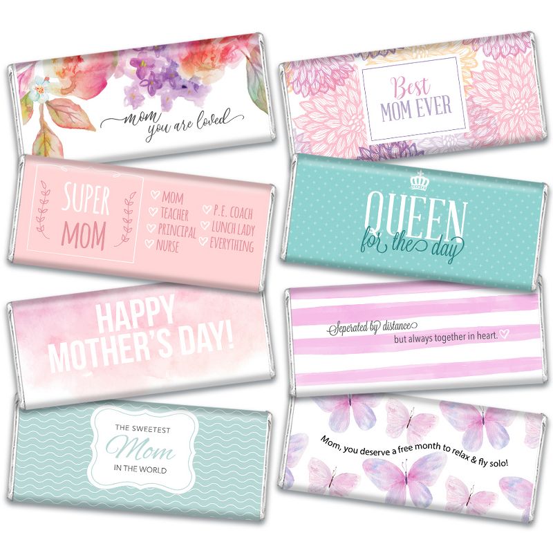 Mother's Day Chocolate Gift - Hershey's Candy Bar Gift Box (8 bars/box) - By Just Candy, 1 of 3