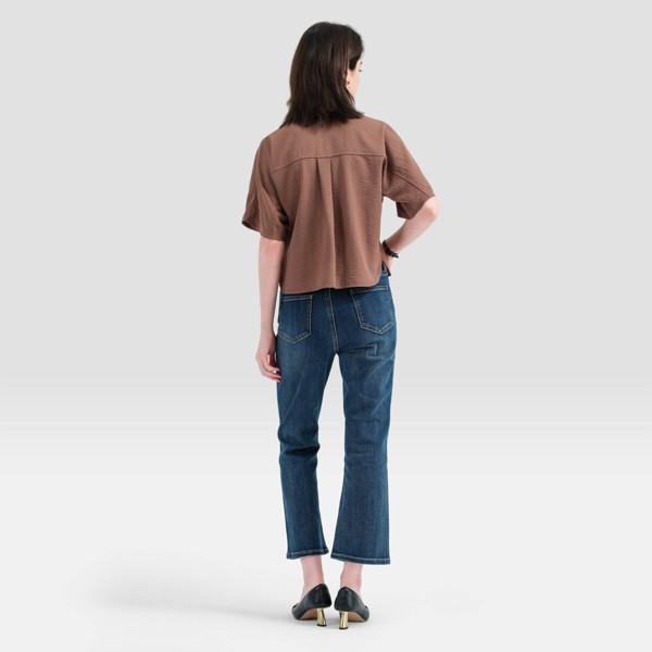 Camisa Corta con Corte Evasé para Mujer - A New Day™ 2