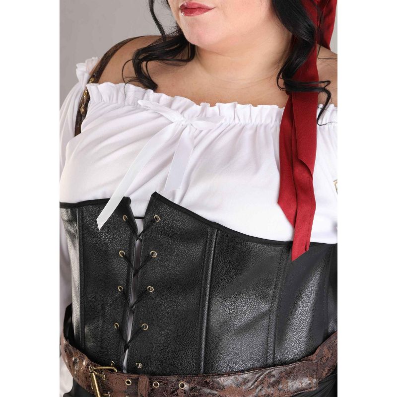HalloweenCostumes.com Plus Size Women's Pirate Flag Costume, 2 of 14