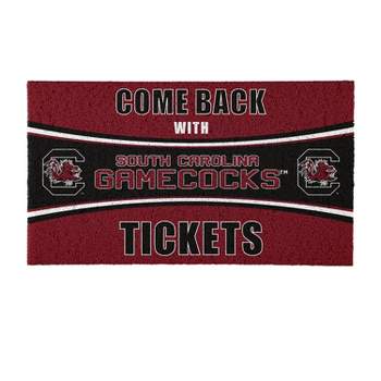 Evergreen Come Back with Tickets University of South Carolina 28" x 16" Woven PVC Indoor Outdoor Doormat