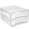 LunaLulinlk Fridge Drawers with Lids Stackable Pull Out Fridge Storage Containers Double Layer Clear Plastic Refrigerator Organizer Bins - 2 of 4
