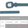 INSPIRE CHIC Womens 0.7" Width Textured Faux Leather Waist Belts 1Pc - 4 of 4