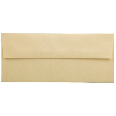 JAM Paper #10 Business Parchment Envelopes 4.125 x 9.5 Antique Gold Recycled 900906635