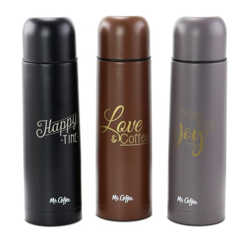 Mr. Coffee Altona 3 Piece Stainless Steel Thermal Travel Bottle