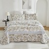 BAGOKIE Queen Size Quilt Set Cotton Vintage Floral Bedding - 2 of 4