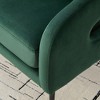 APRILSOUL53.7"Modern Upholstered Velvet Open Back Loveseat Settee with 3 Pillows, Small Comfy Sofa 2-Seater Mini Sofa - 4 of 4