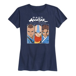Women's - Avatar: The Last Airbender - Sokka Aang Katara Short Sleeve Graphic T-Shirt - 1 of 4