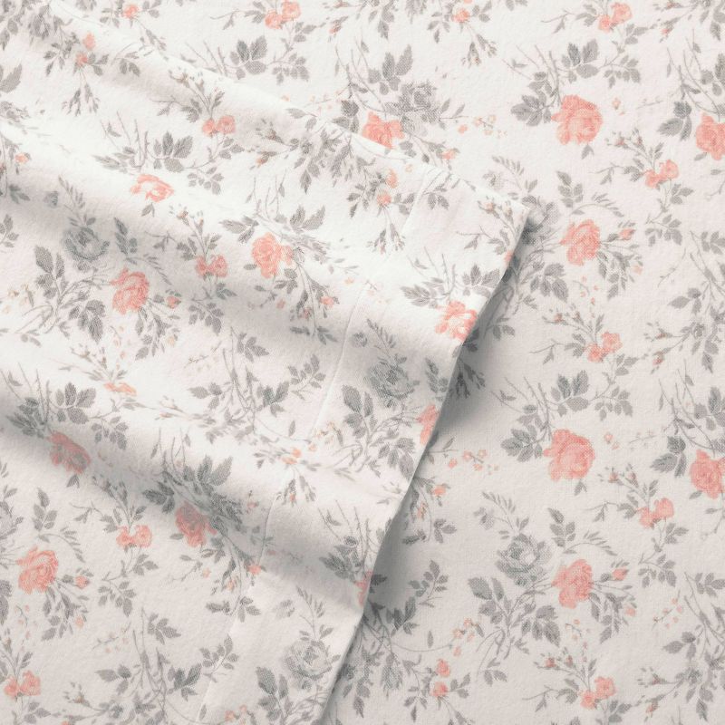 Printed Pattern Flannel Sheet Set - Laura Ashley, 6 of 17