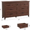 TackView 7 Dresser for Bedroom, 54" Wide Drawer Dresser with Storage Freestanding, Wooden Closet Storage Chest for Living Room, Bedroom - 2 of 4