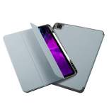 Insten - Soft TPU Tablet Case For iPad Pro 12.9" 2020, Multifold Stand, Magnetic Cover Auto Sleep/Wake, Pencil Charging, Sky Blue