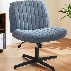 Grungis Adjustable Office Chair ,Swivel Desk Chair with Metal Base for Adult, Student,No Wheels - 1 of 4