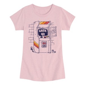 Girls' - Instant Message - Arcade Scene Fitted Short Sleeve Graphic T-Shirt - 1 of 4