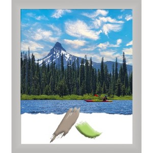 Amanti Art Low Luster Silver Wood Picture Frame - 1 of 4