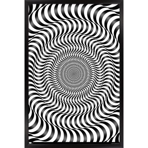 Trends International Zebra Stripe Optical Illusion Framed Wall Poster Prints - 1 of 4