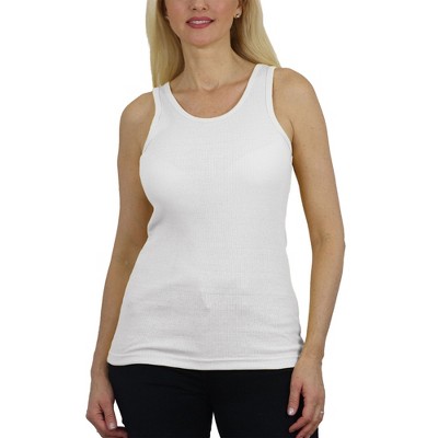 Galaxy By Harvic Women's Loose Fit Ribbed Tank Top