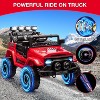 Ride On Truck Car for Kids, 12V Electric Ride On Car with Remote Control, Spring Suspension, Led Lights, 3 Speeds - 3 of 4