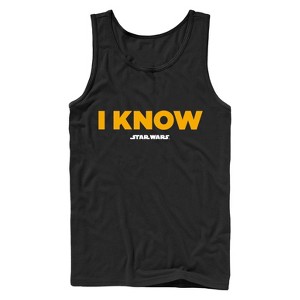 Men's Star Wars Han Solo I Know Tank Top - 1 of 4