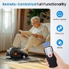 Dexmalle Under Desk Elliptical Machine Under Desk Elliptical Machine w/ LED Monitor Remote Control for Home Office Black - 3 of 4
