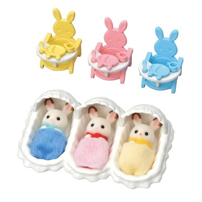 Calico Critters Chocolate Rabbit Family, Set Of 4 Collectible Doll Figures  : Target