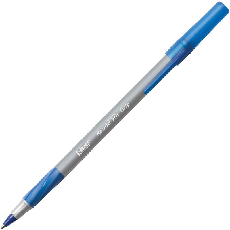 BIC Xtra Comfort Round Stick Pen, 1.2 mm Medium Tip, Blue, Pack of 36, 1 of 2