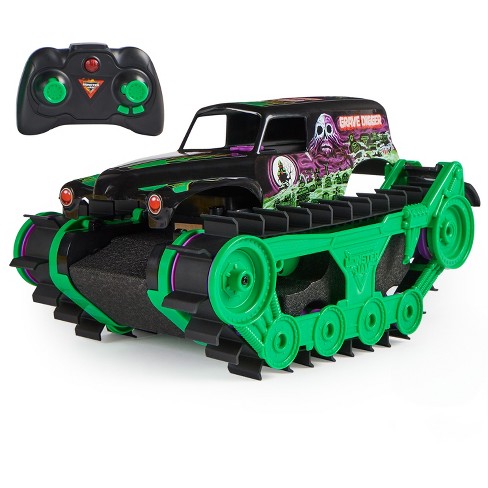  Monster Jam, Official Mega Grave Digger All-Terrain Remote  Control Monster Truck with Lights, 1: 6 Scale, Kids Toys for Boys : Toys &  Games