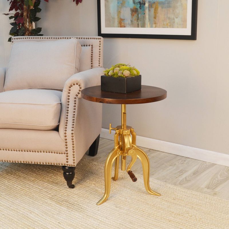 Emma Adjustable Crank Accent Table - Carolina Chair & Table, 3 of 6