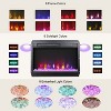 Kumasinova Electric Fireplace Insert Wall Mount Stove Heater Fireplace with Crystal & Realistic Flame/Remote Control/Multicolored Flames Adjustable - 4 of 4