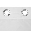 No Hook Needed Cotton Blend Waffle Weave Shower Curtain with Snap-In Liner, Top Sheer Window - 4 of 4