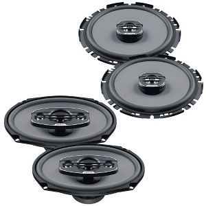 Hertz 1 Pair of UNO X-170 6.75" Two-Way Coaxial Speakers and 1 Pair of UNO X-690 6x9" Four-Way Coaxial Speakers - 1 of 4