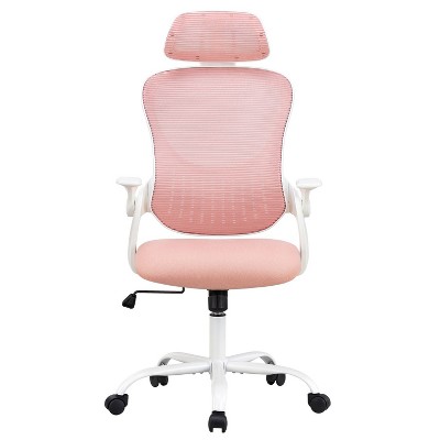 Ergonomic Office Computer Desk Chair, Mesh High Back Rolling Swivel Adjustable Task Chair with Headrest and Flip-up Armrests with Wheels-The Pop Home