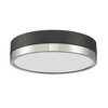 Z-Lite Algar 1 - Light Flush Mount in  Matte Black/Brushed Nickel - image 2 of 4