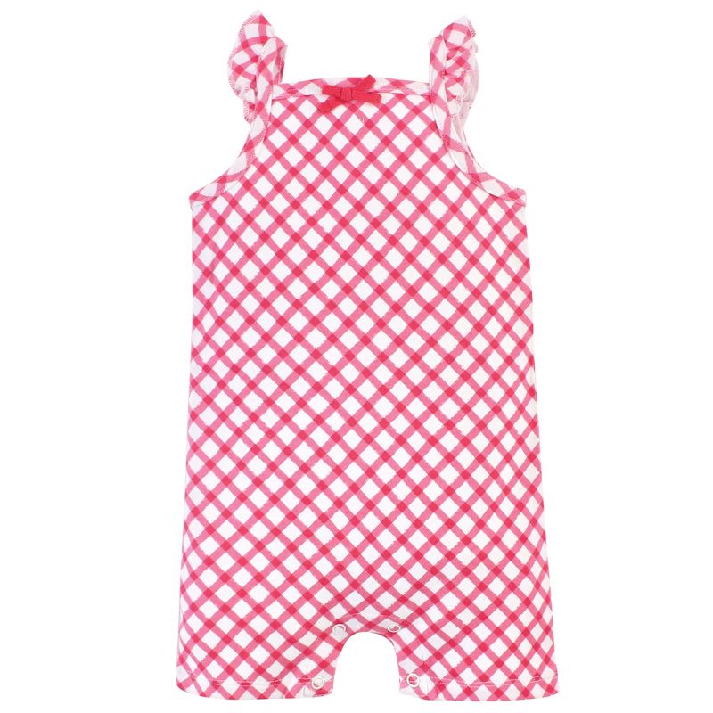 Touched by Nature Baby Girl Organic Cotton Rompers 3pk, Fruit, 3 of 6