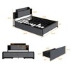Famapy Queen Bed Platform Bed: Sturdy Construction,Headboard,Upholstered & Metal Frame, Hidden&le Storage – Great for Organized Bedrooms - 4 of 4