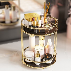 Metal and Wood 4-Tier Bathroom Kitchen Organizer - 1 of 4