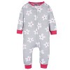 Gerber Baby & Toddler Girls' Snug Fit Footless Pajamas - 3-Pack - 4 of 4