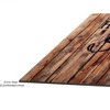 GoodGram Montauk Accents Home Sweet Home Welcome Outdoor Rubber Entrance Mat 18x30 - Farmhouse Plank - 4 of 4