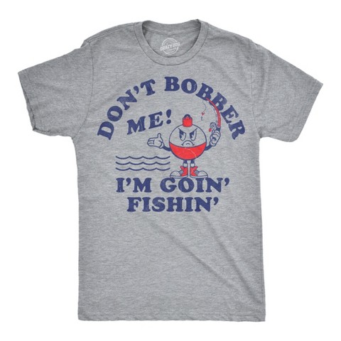 Мужские футболки Crazy Dog T-Shirts, Inc. Mens Funny T Shirts Dont Bother Me Im Goin Fishin Sarcastic Fish Graphic Novelty Tee for Men - Crazy Dog Men's T Shirt For Fishers Light Grey M