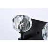 Elegant Lighting Graham 3 - Light Sconce in  Black - 3 of 4