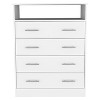 Okak 3/4-Drawer Open Shelf Storage Dresser Versatile Organizer for Small Spaces Modern Home Office/Bedroom Furniture - 3 of 4