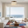 DORESshop 9.4 In. 1-Light Modern Gold Flush Mount with Glass Shade and LED Bulb Included 1-Pack - 3 of 4