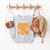 The Juniper Shop Here Comes The Fun Puff Print Toddler Graphic Sweatshirt - 2 of 3