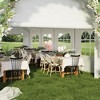 Outdoor Tent,  Waterproof, Windproof and UV Resistant, with Removable Side Walls, for Weddings, Birthday Parties, Carports, White - 3 of 4